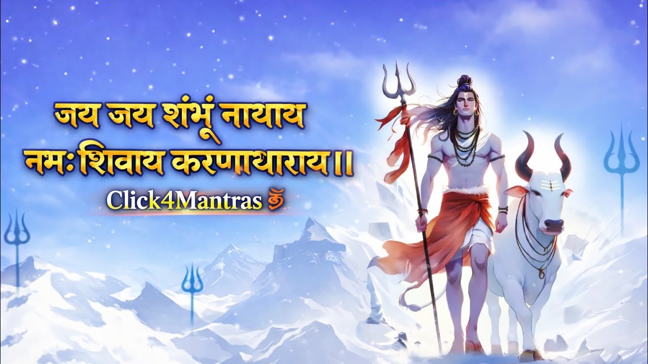 POWERFUL SHIVA MANTRA: SHAMBHU NATHAYE NAMAH SHIVAY 🕉️🔱 DAILY CHANTING FOR PEACE | Click4Mantras