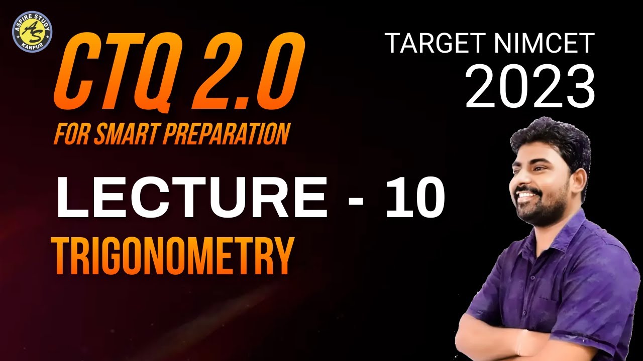 CTQ NIMCET 2023 Maths Preparation - PYQs Trigonometry by NIMCET Online Coaching & Offline Coaching