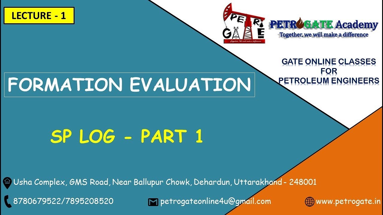 Formation Evaluation/Lecture-1/SP Log (Part-1)