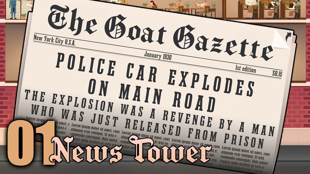 Our First Day as Newspaper Moguls! | Goat Gazette Ep 1 | News Tower