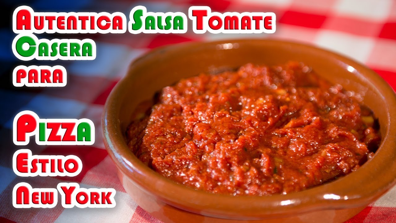 Autentica Salsa Tomate Casera para Pizza Estilo New York