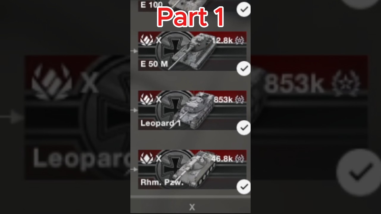 How to ammo rack tier 10 German tech tree tanks PART 1 - WOTB