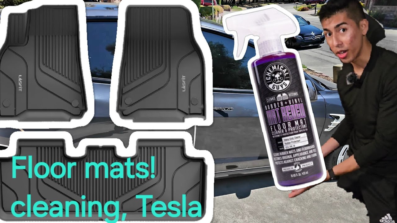 Deep Cleaning My TESLA Lasfit Floor Mats | Chemical Guys Cleaner in Action!