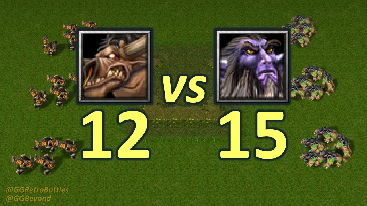 12 Tauren vs 15 Bears - Same Food - WarCraft III Retro Battles
