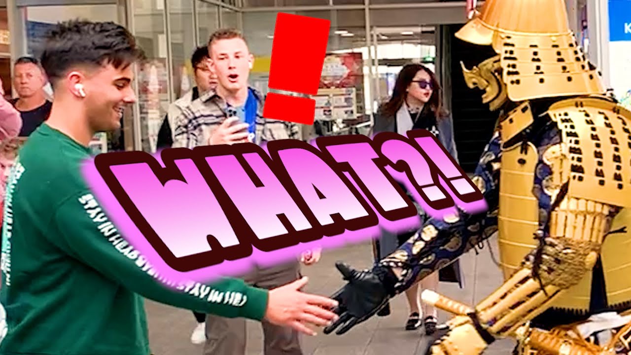 「甲冑ドッキリ#18 近鉄奈良駅」funny samurai prank in Kintetsu Nara Station