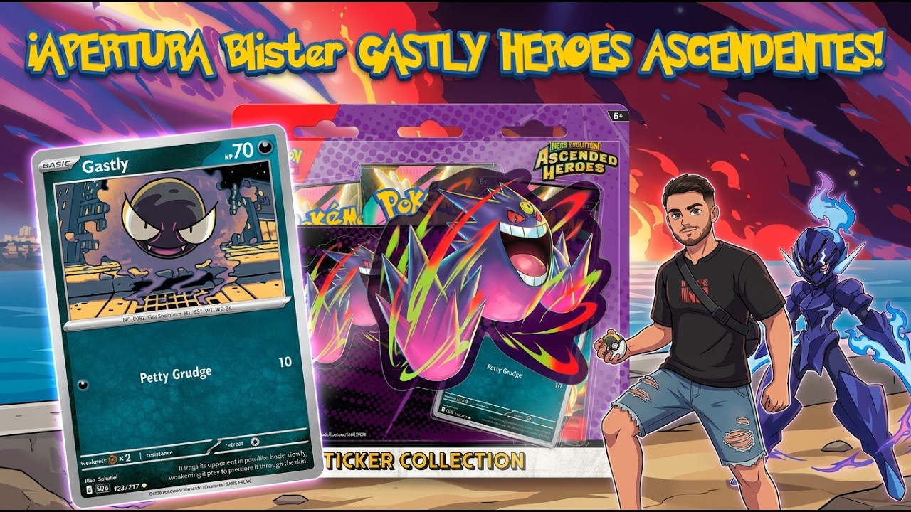 ¡APERTURA! Blister Gastly Ascended heroes/Heroes ascendentes Pokemon TGC