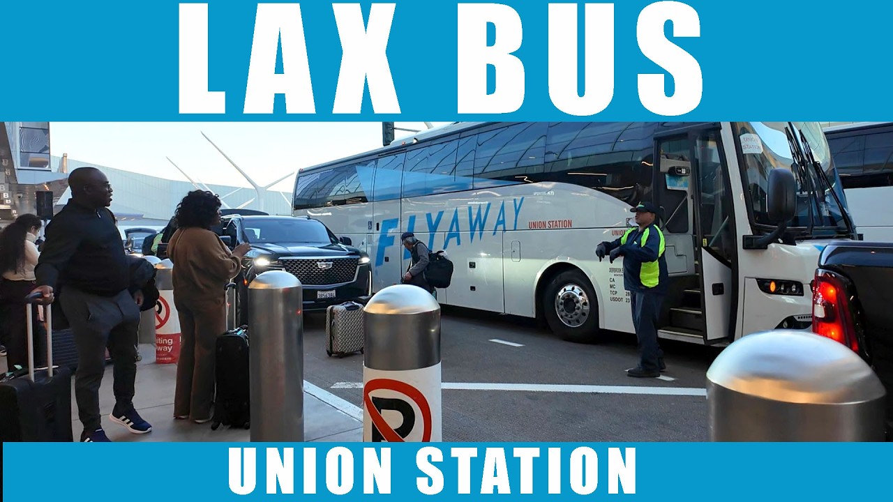 Поездка от вокзала Union Station в Лос-Анджелесе до аэропорта LAX на общественном транспорте Flya...