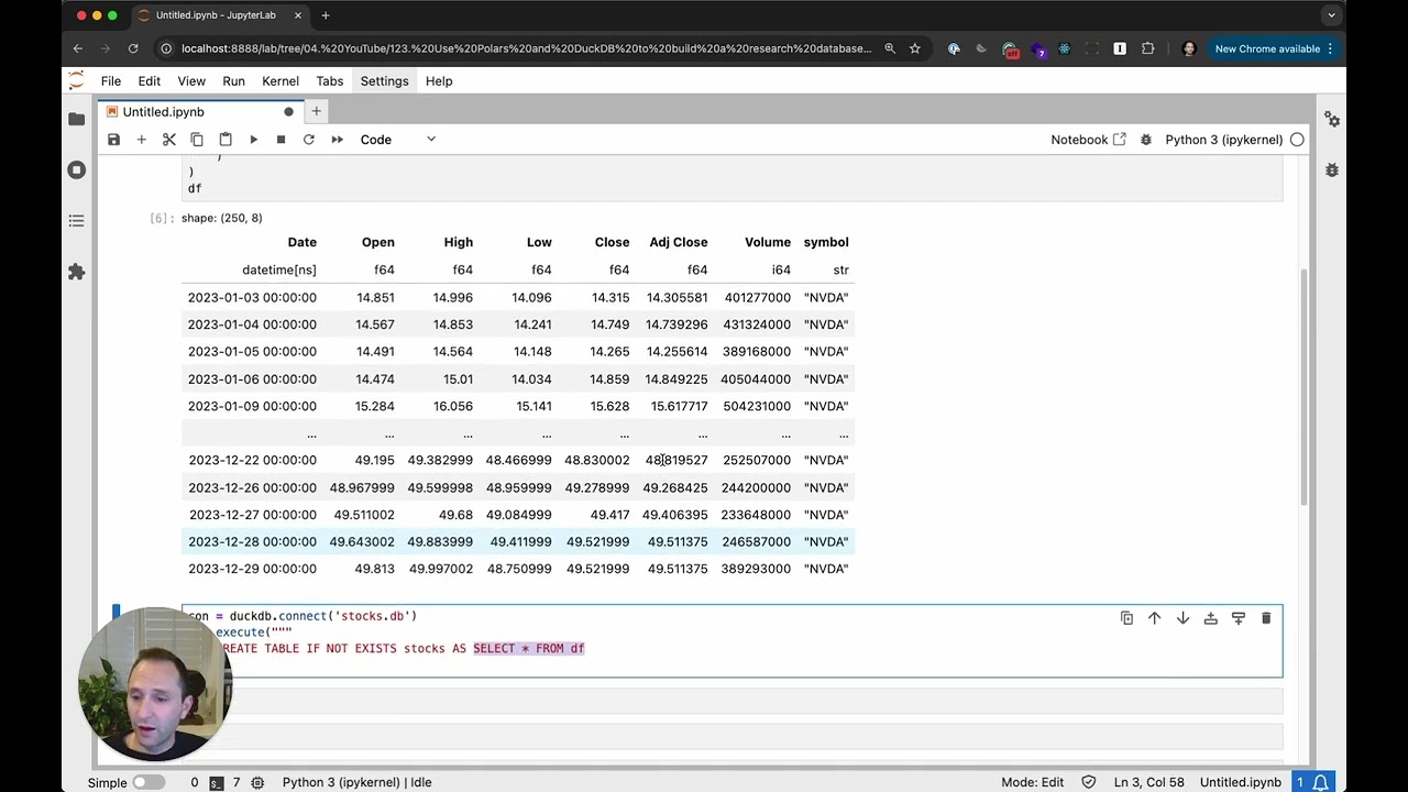 Use Polars and DuckDB to build a research database