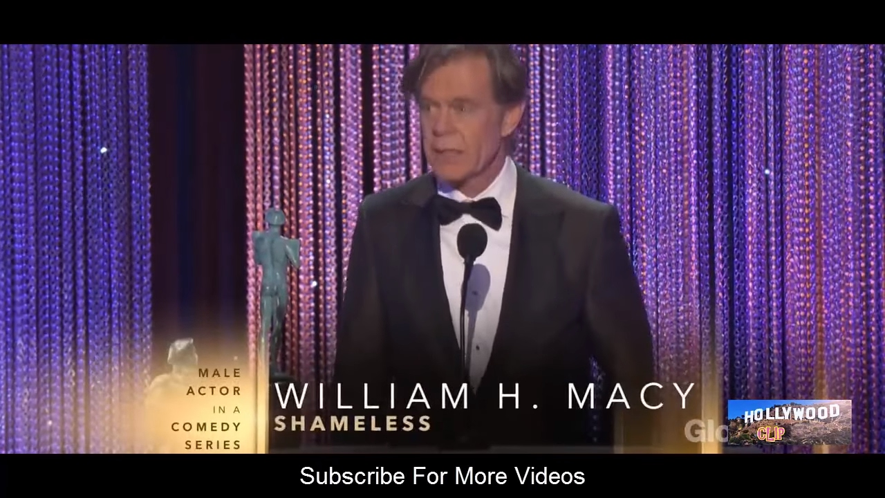 William H Macy (Actor) Speech  at The 23rd Annual Screen Actors Guild Awards 2017 by Hollywood Clips