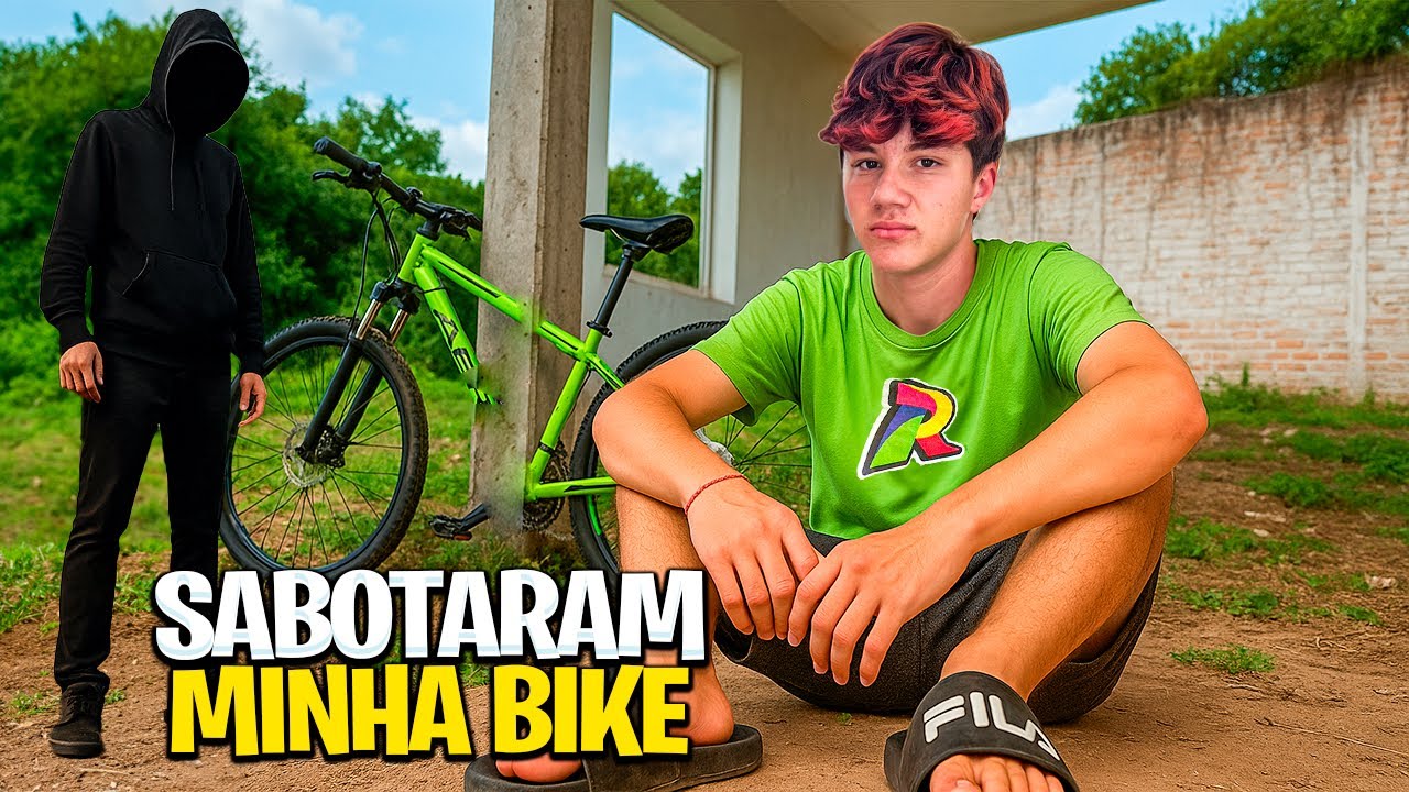 UM MALUCO SABOTOU MINHA BICICLETA😢*estou triste!!