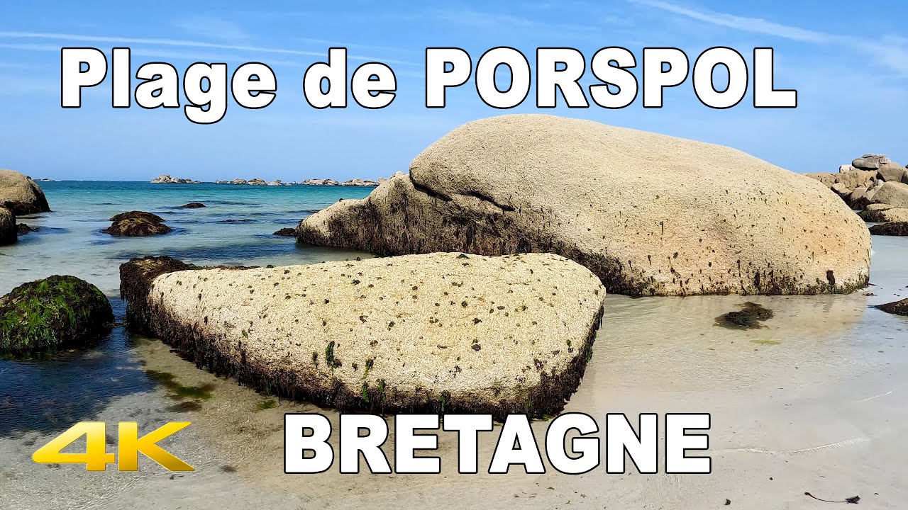 🇫🇷   Plage de PORSPOL | Brignogan plage | Finistère | BRETAGNE | France | 4K
