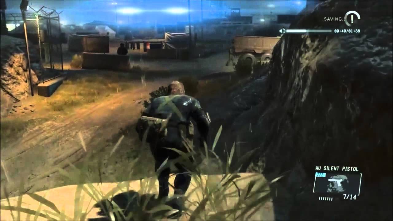 MGS V GZ - Ground Zeroes - Fastest Completion Time (No Weapons Used)