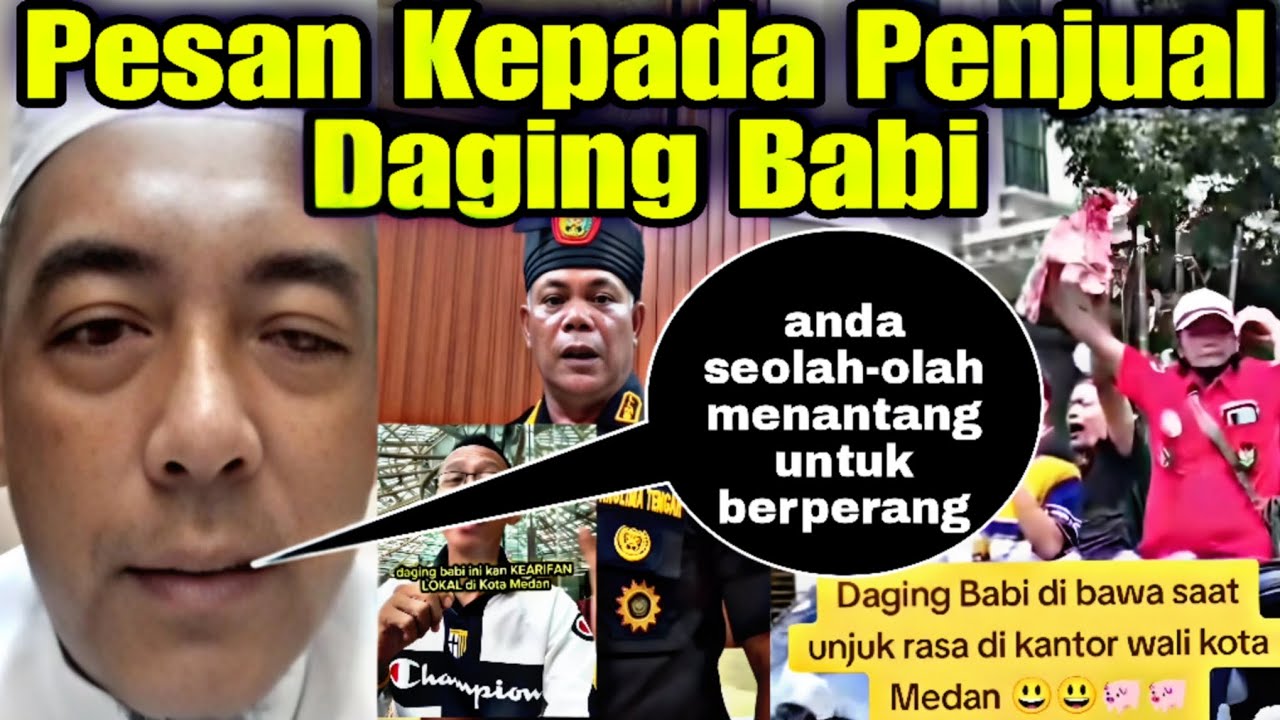 PERANG NARASI SOAL DAGING BABI di MEDAN❗️JANGAN SAMPAI MEDAN PECAH HANYA KARENA DAGING BABI