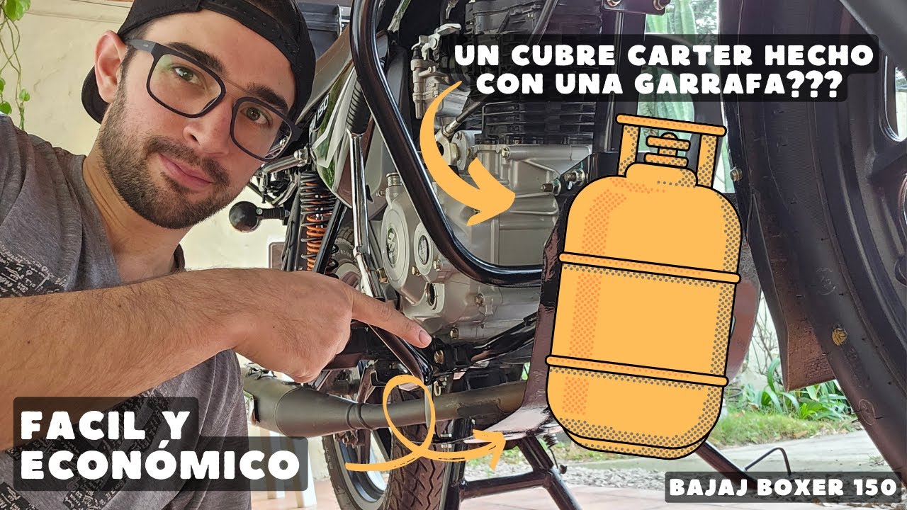 Como hacer un cubre cárter ECONÓMICO para moto ( Boxer 150 )