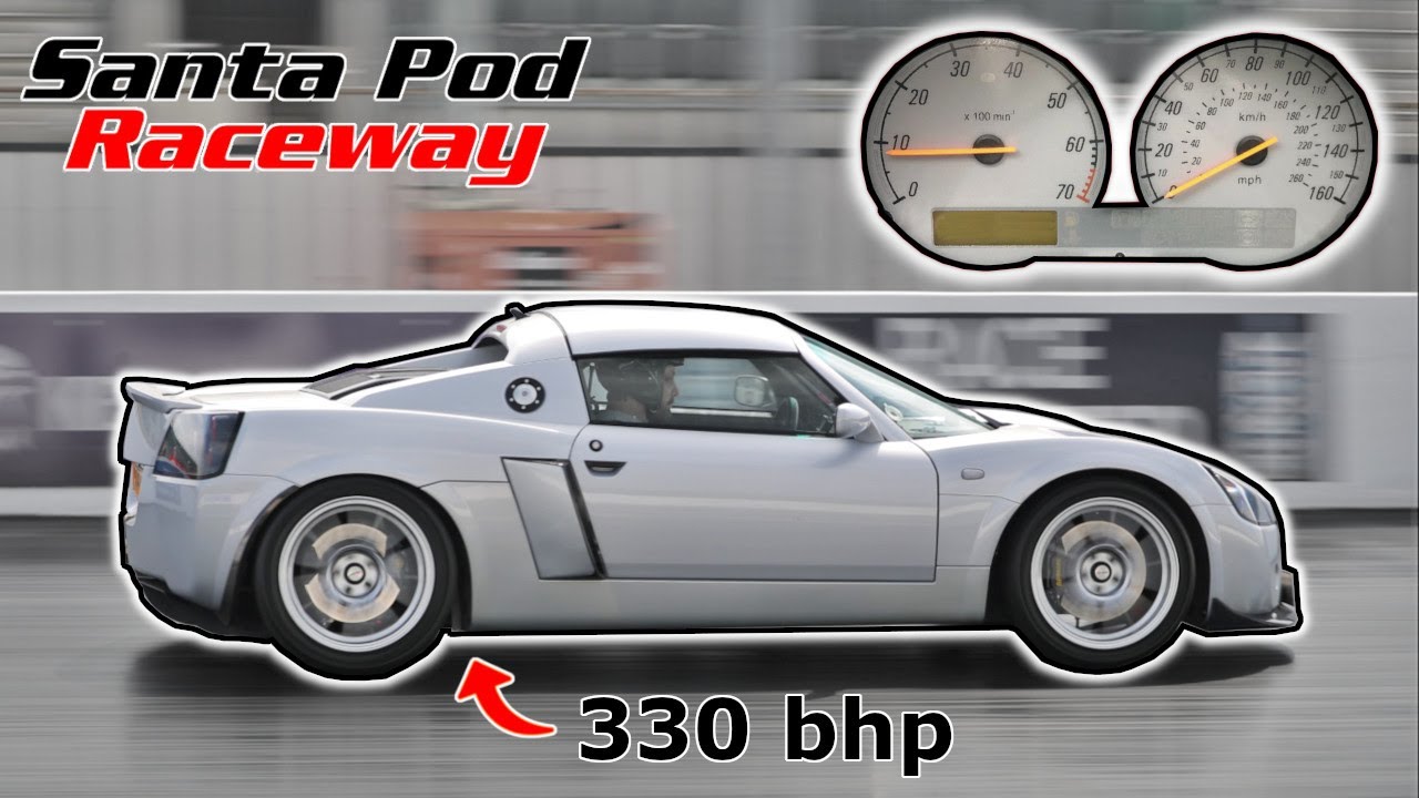Drag Racing the VX220 - 1/4 mile tests (330bhp 945kg)