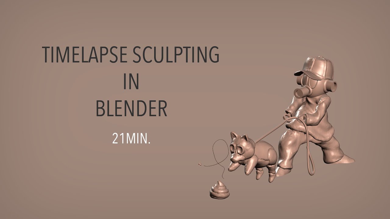 Sculpt Timelapse in Blender