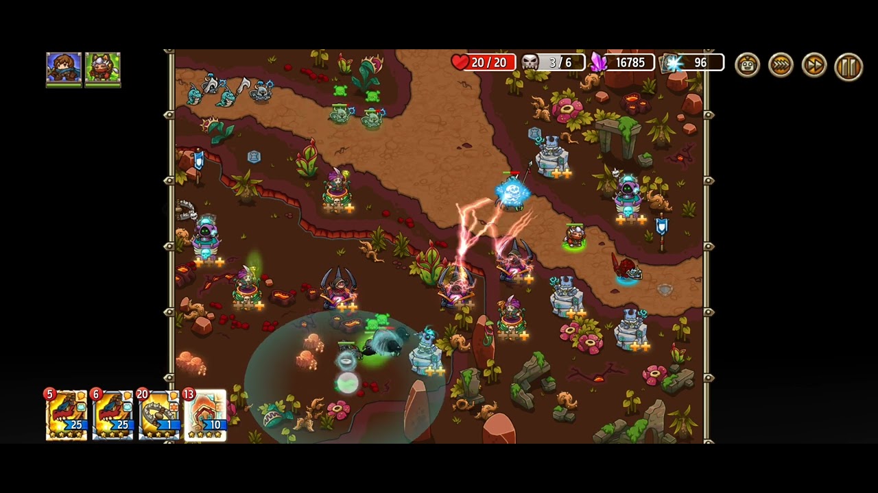 Crazy Defense Heroes Ruinland Invasion 7 nightmare