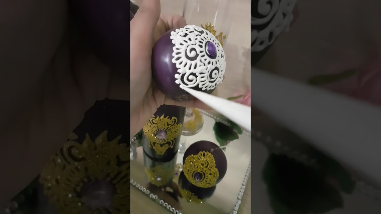 Tuto decoration bougie avec peinture