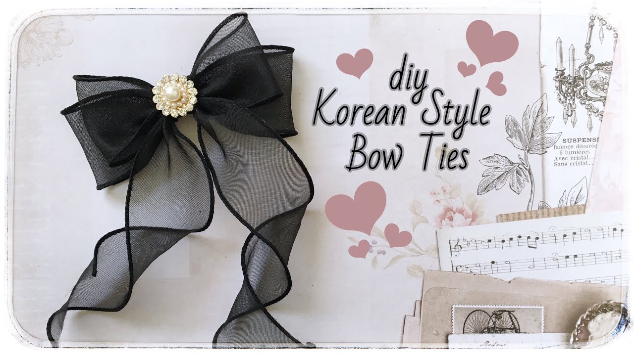 DIY Korean Style Bow Ties | Tutorial Membuat Bros ala Drama Korea