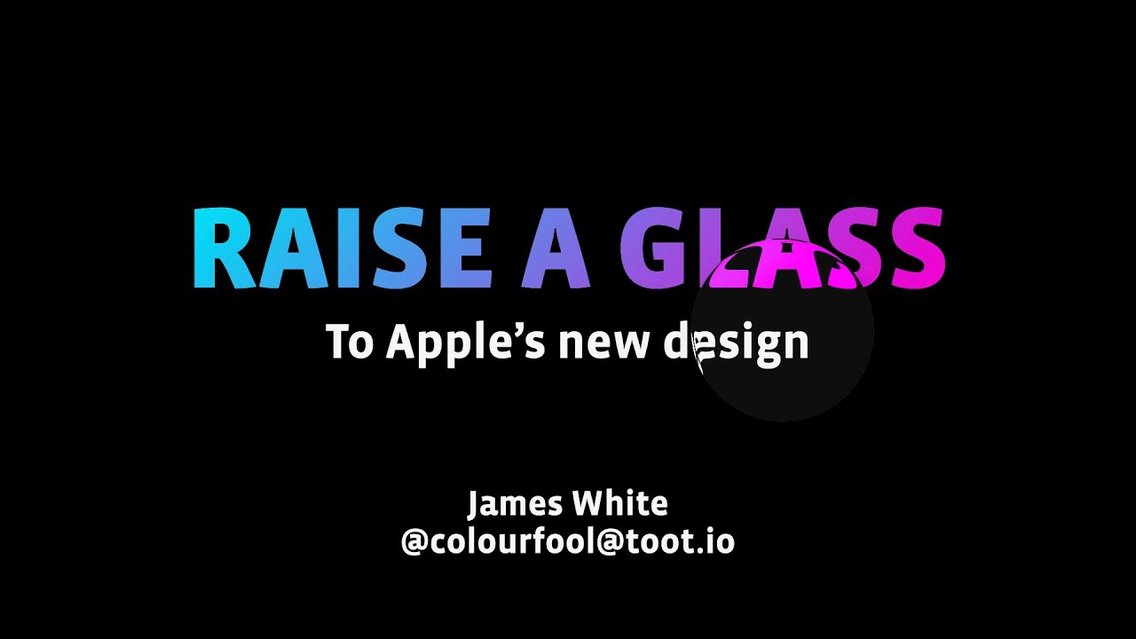 Raise a Glass to Apple's 