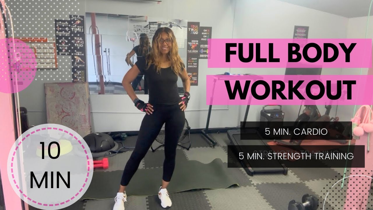 10-Minute Full Body Strength + Cardio | – Faith, Fitness, Results!