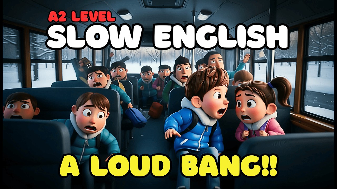 He Thought It Was His Fault...School Bus Shock | Easy English Learning Practice (A2 Level)