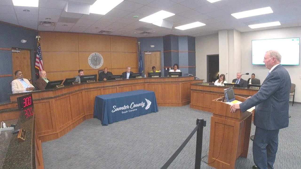 Aug. 12, 2025, Sumter County Council regular meeting