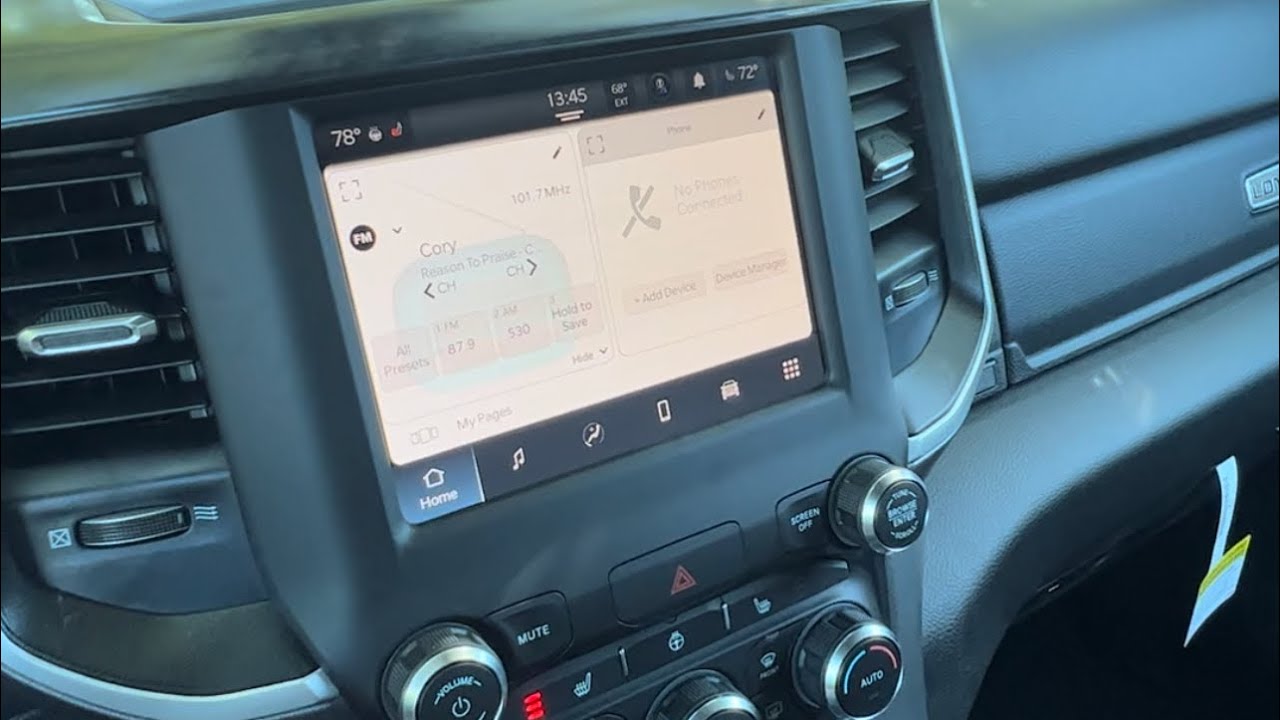Screen Brightness Adjustment for 2021-2023 Ram 1500