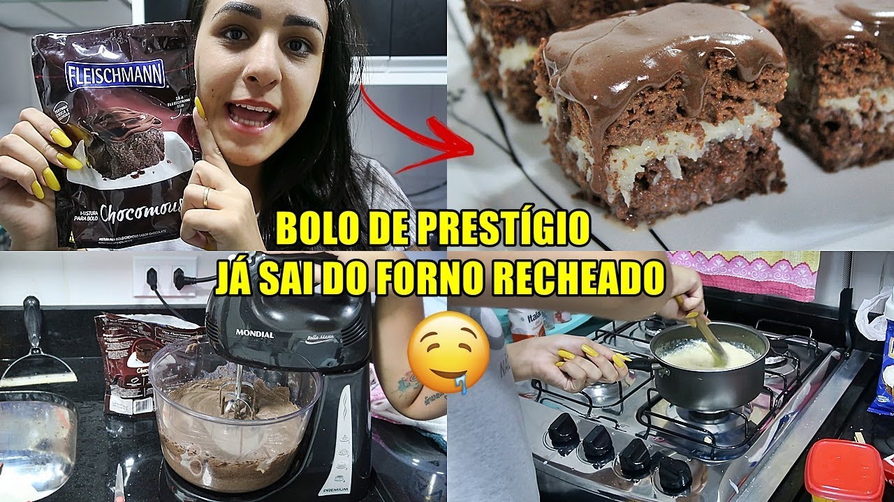 RECEITA: BOLO DE PRESTÍGIO ♡ JÁ SAI DO FORNO RECHEADO!