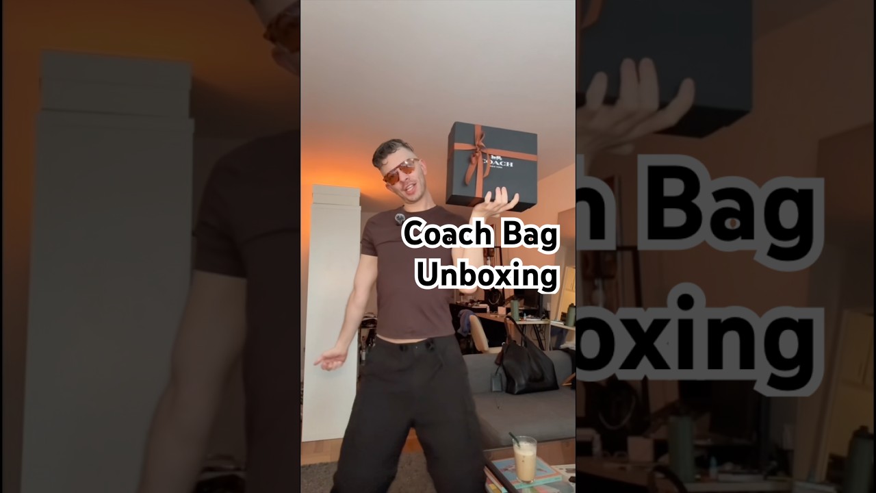 A hot new @coach bag has entered the Villa 🖤🥰 Ty #Coach ilyyy #unboxing #handbag #luxury