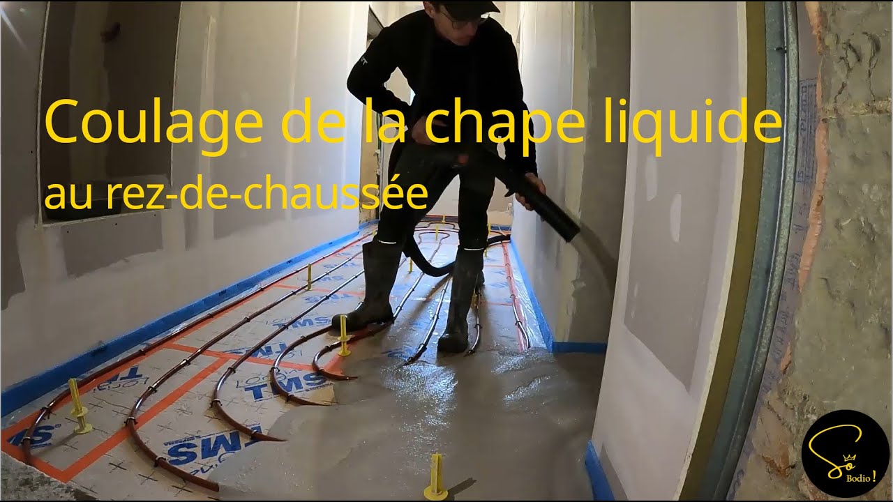 Coulage de la chape liquide (#renovation 34)