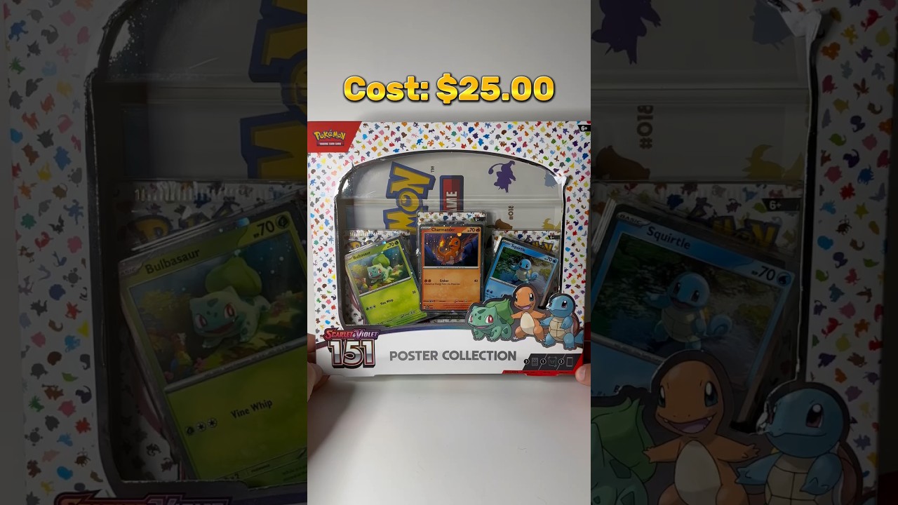 I open the Pokemon 151 Poster Collection