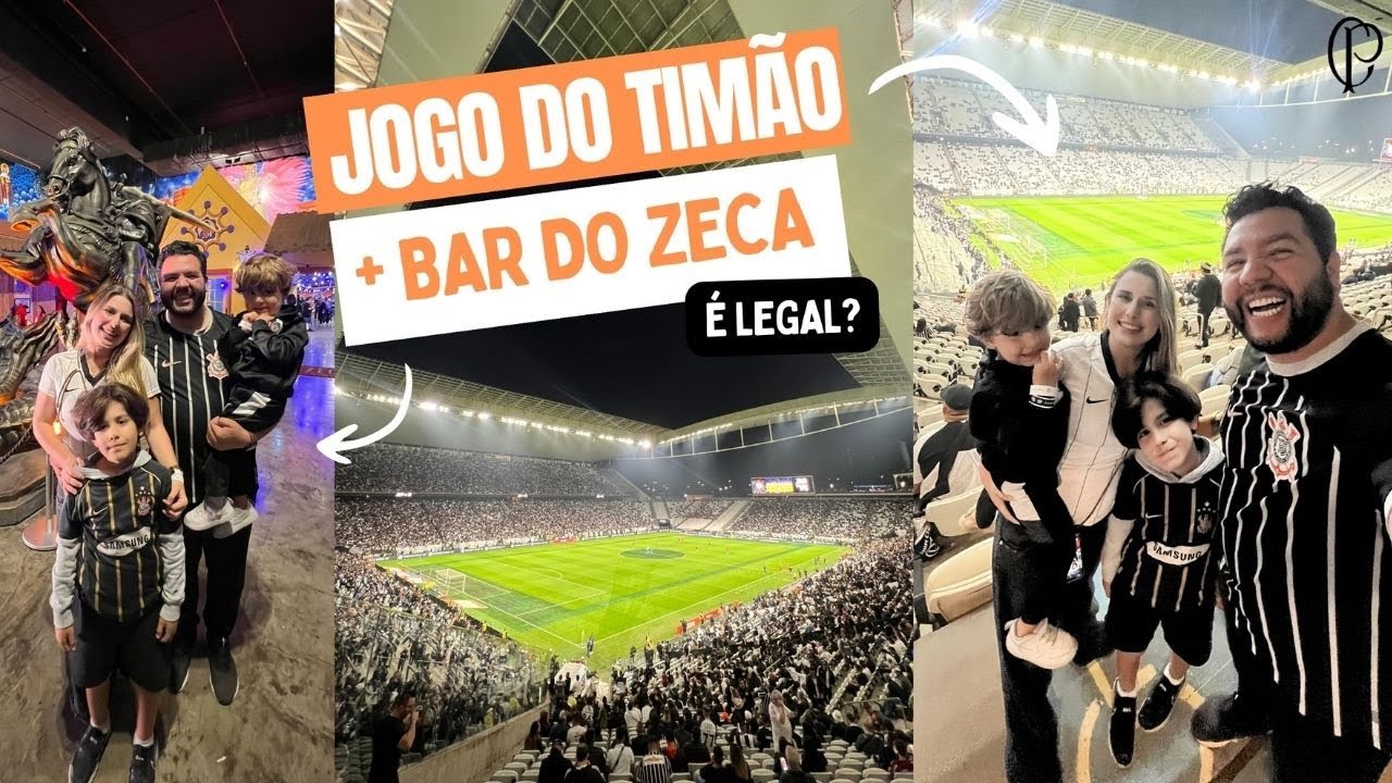 Jogo do CORINTHIANS na NEO QUIMICA ARENA em familia e criança + BAR DO ZECA com PAGODE setor OESTE