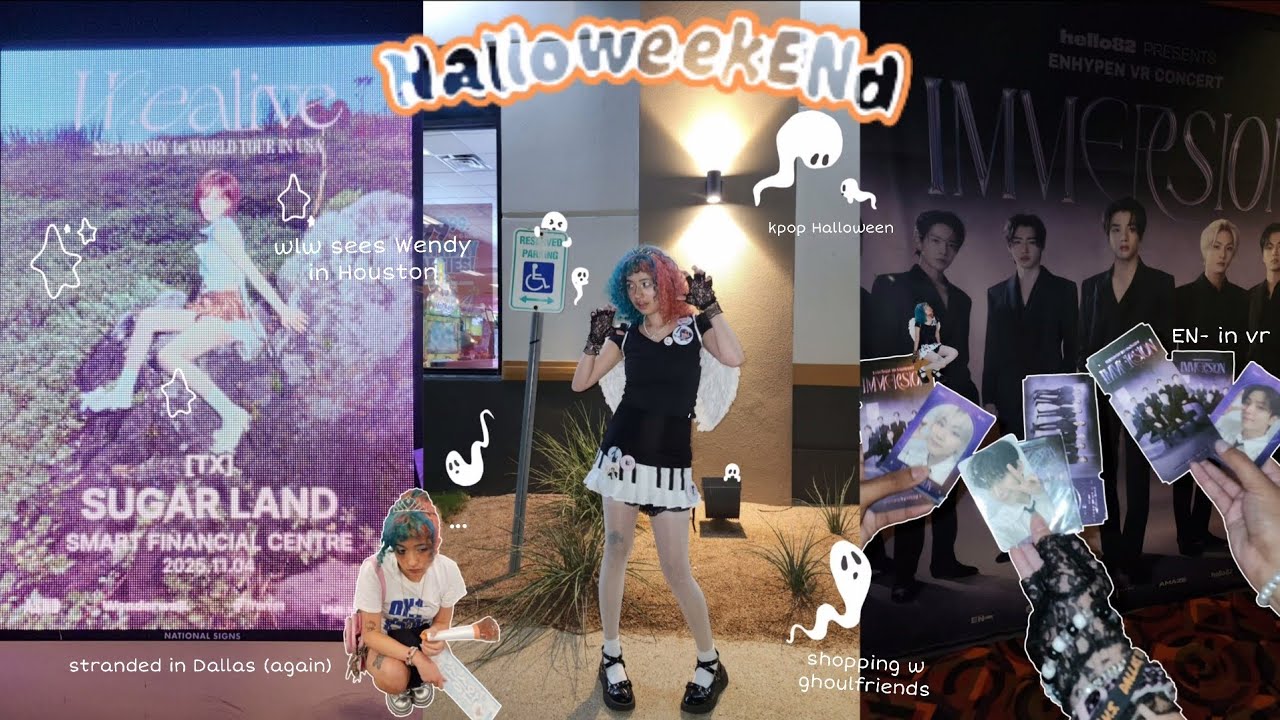 HalloweekENd 🎼🦇 en- immersion, wendy in htx, ghoulfriends, album unboxings, etc.