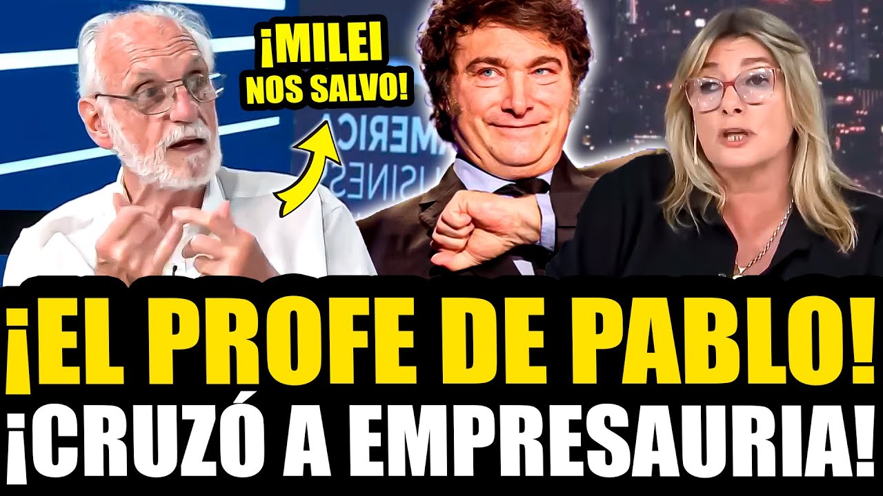 &iexcl;EL PROFE DE PABLO SE CRUZ&Oacute; CON EMPRESARIO Y BANC&Oacute; AL PRESIDENTE MILEI!