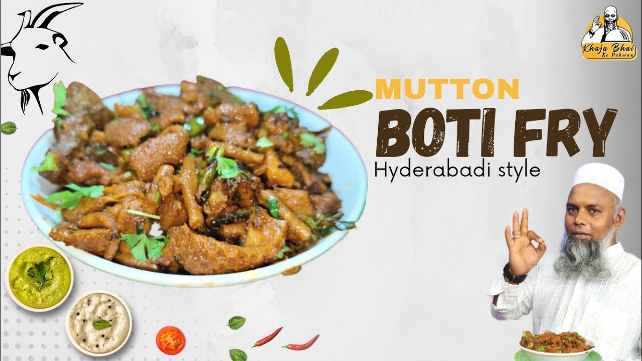 mutton boti fry recipe in hyderabadi style | boti ka salan ki recipe 2023