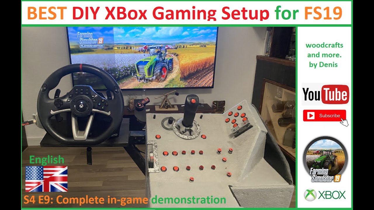 🎮 🚜🛠🕹️  The coolest DIY farming simulator setup on internet! #FS19 #FS22 #fs25