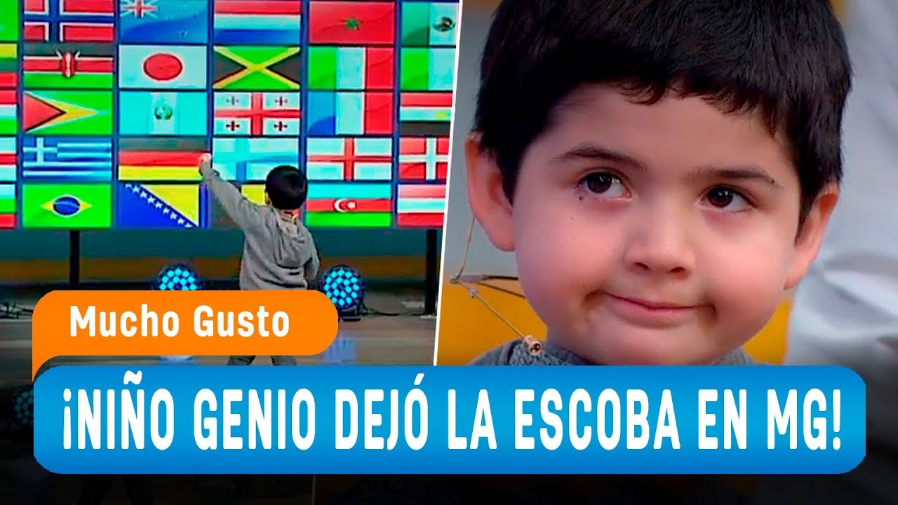 Niño genio dejó la escoba en el matinal - Mucho Gusto 2018