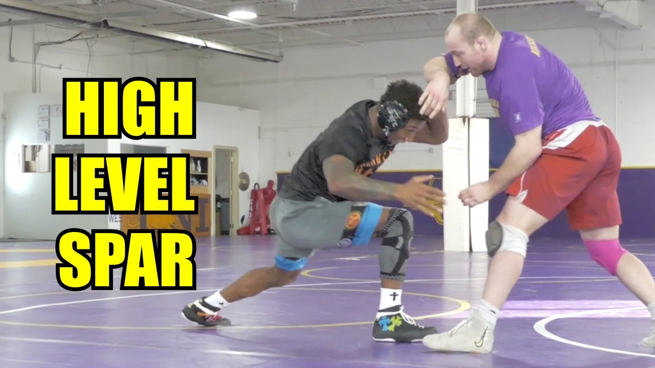 David Carr and Parker Keckeisen Wrestling Spar