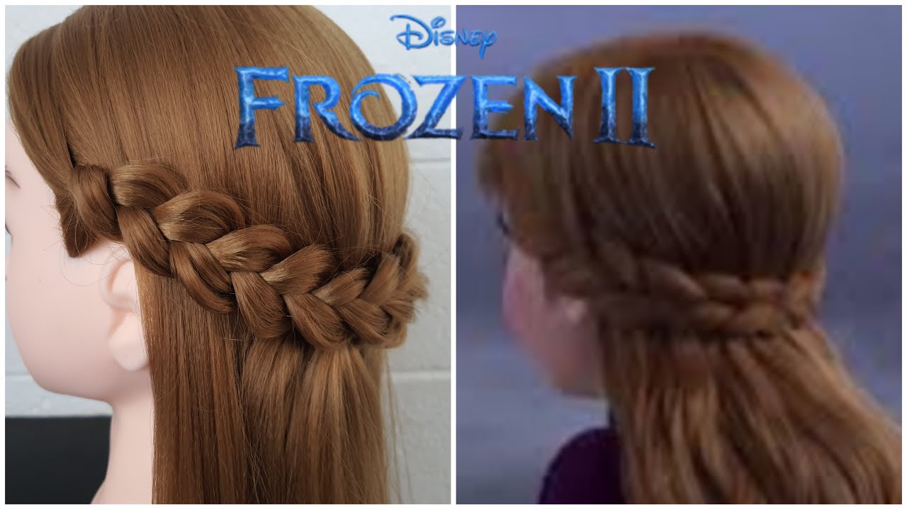 🥶 😍Peinado de Anna de Frozen 2/Tip de como realizar peinado de Anna Frozen 2 🥶 😍