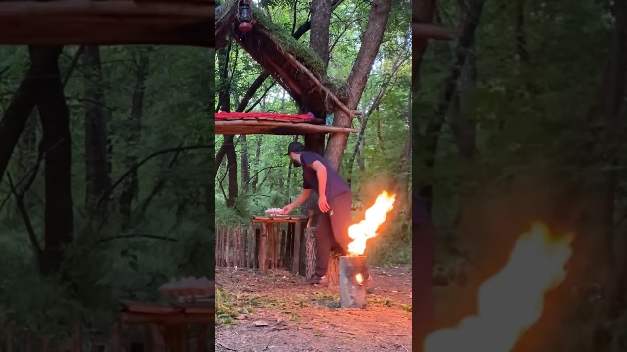 Bushcraft outdoor cooking #bushcraft #survival #survivalskills #shelter #bushcraftcamp #camping
