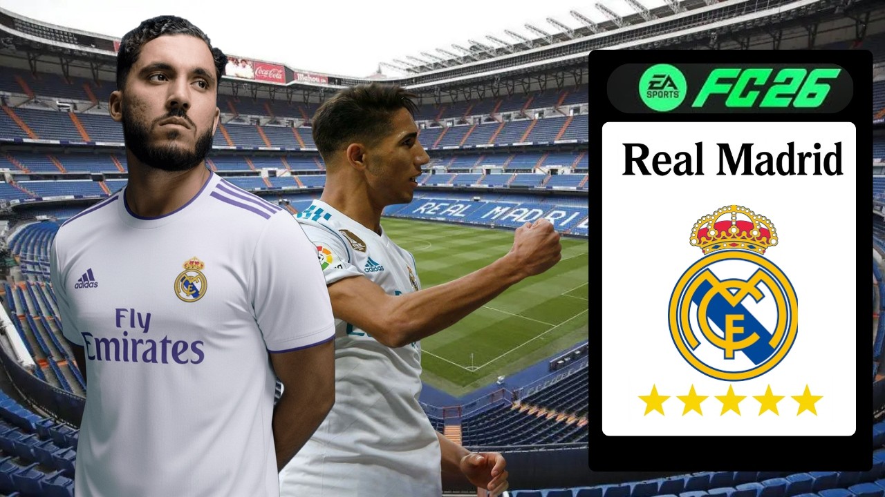 بنيت ريال مدريد من الصفر بلاعبين عرب فقط! 😱🔥 هل حققنا الأبطال؟ | FC26