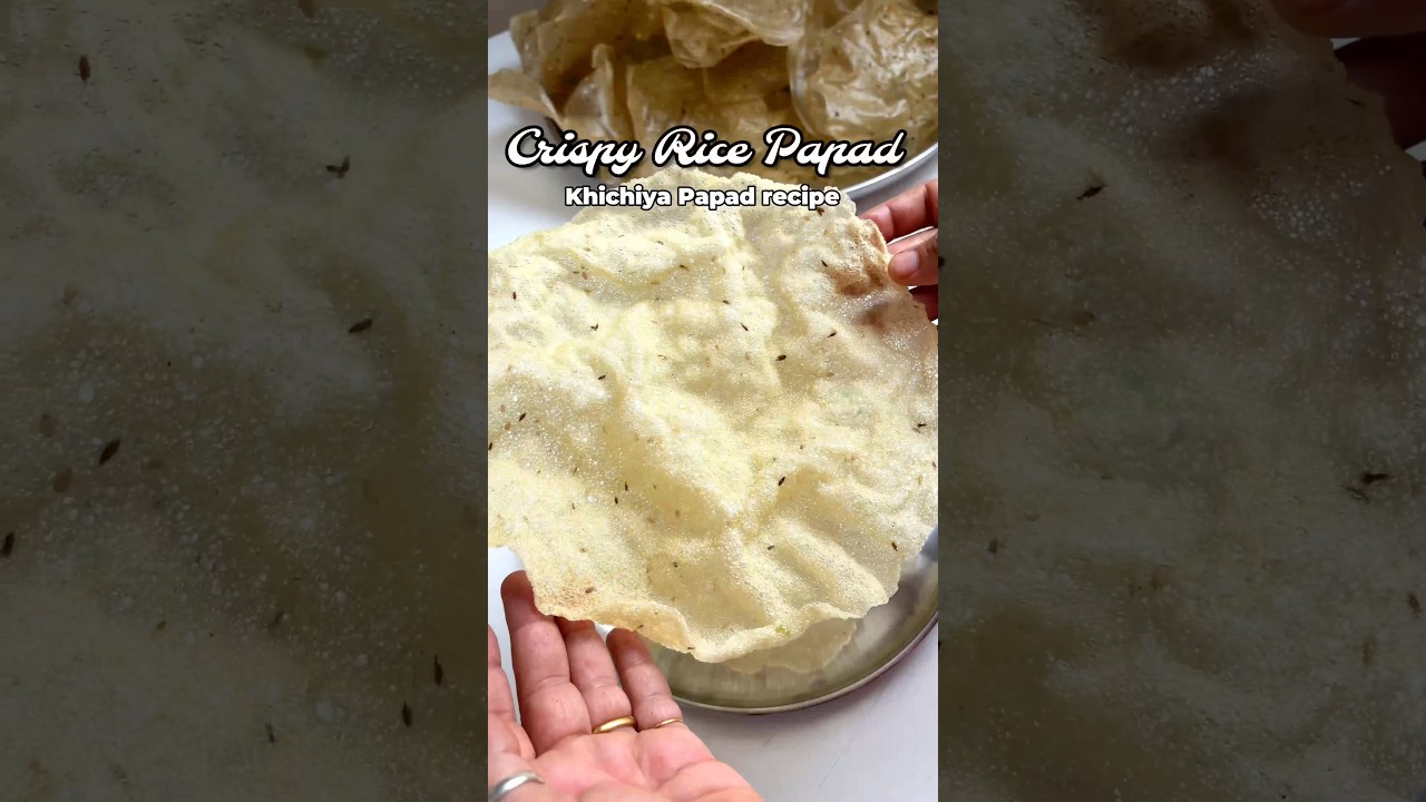 Rice Papad Recipe Your Family Will Ask for Again #traditionaltaste #shorts