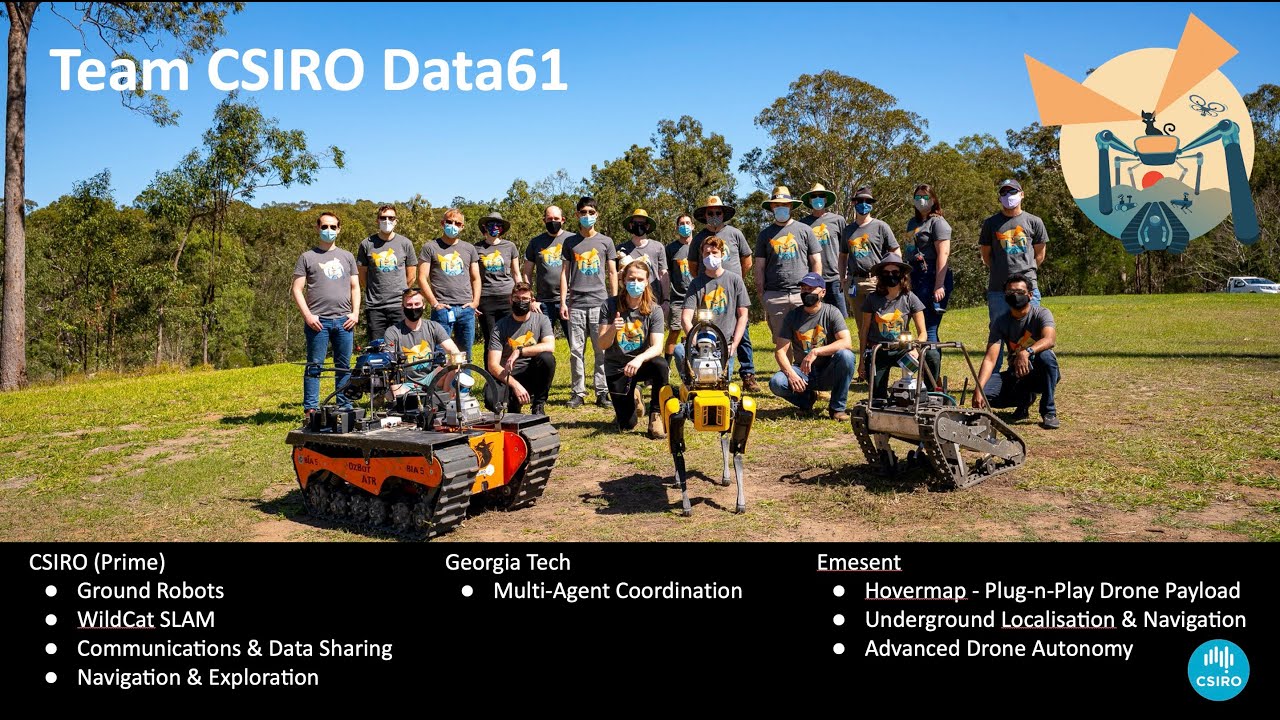 Team CSIRO Data61's DARPA SubT Challenge technical approach summary