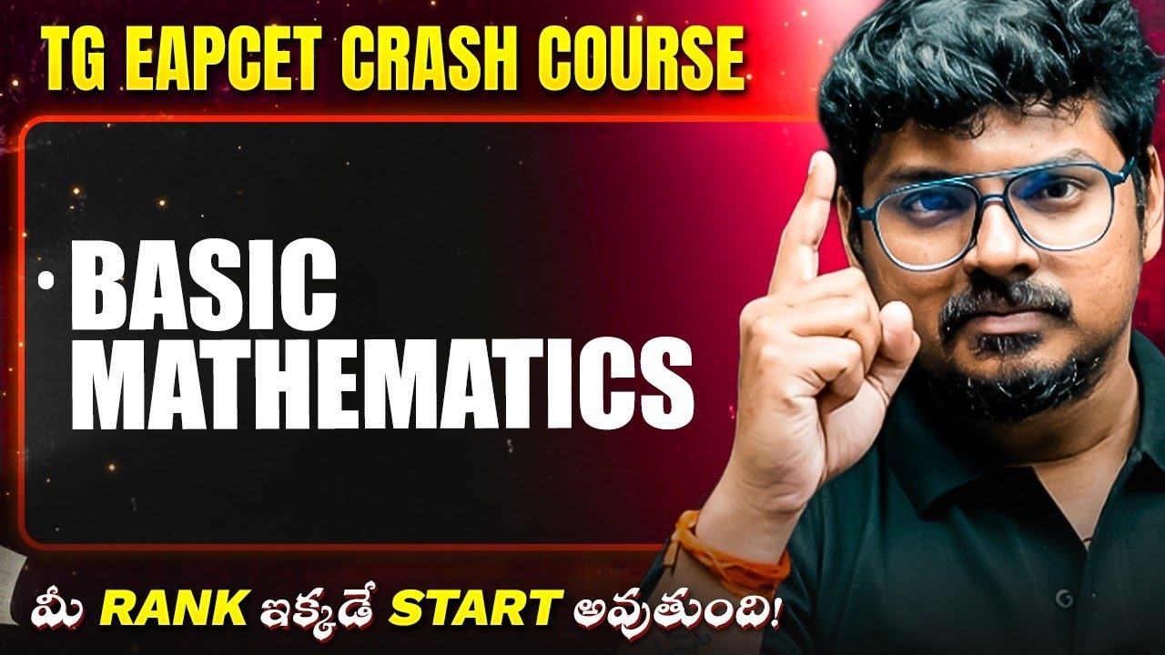 Basic Maths Mathematics 🔥 | TG EAPCET Crash Course | 5K Rank