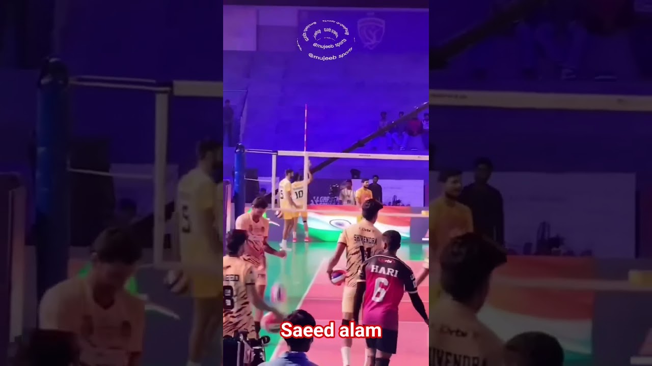 Saeed alam is the monster #azamgarhking #volleyballplayer #volleyballworld