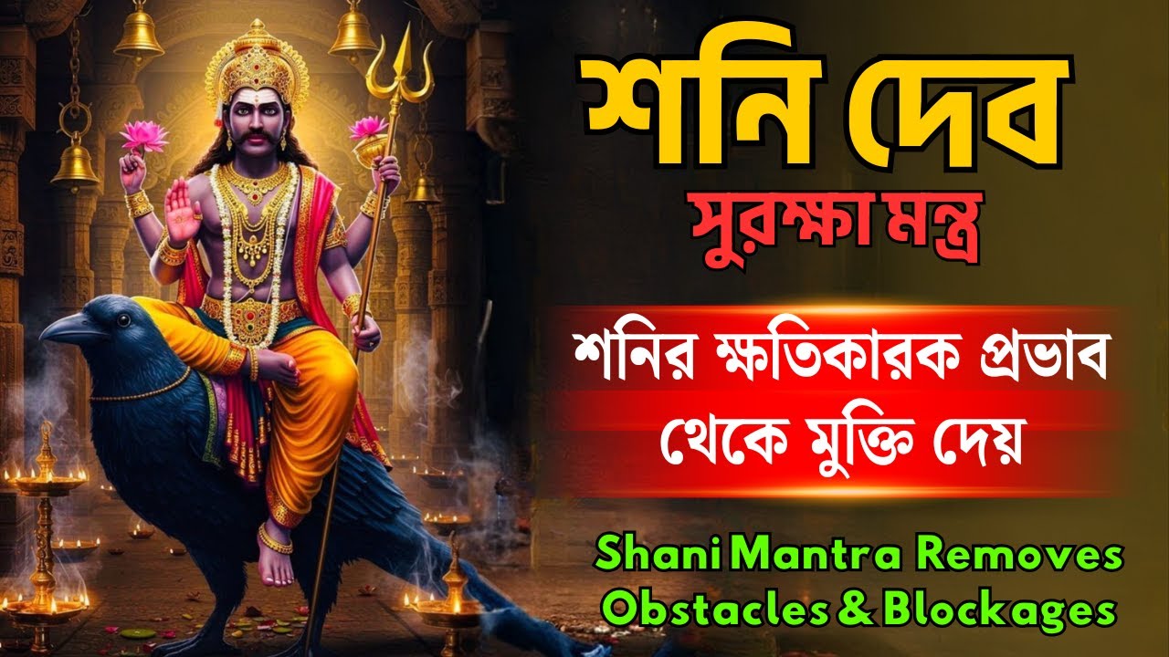 শনি দেব সুরক্ষা মন্ত্র | সকল বাধা-বিপদ থেকে মুক্তি |108 বার জপ | Break Bad Luck & Overcome HardTimes