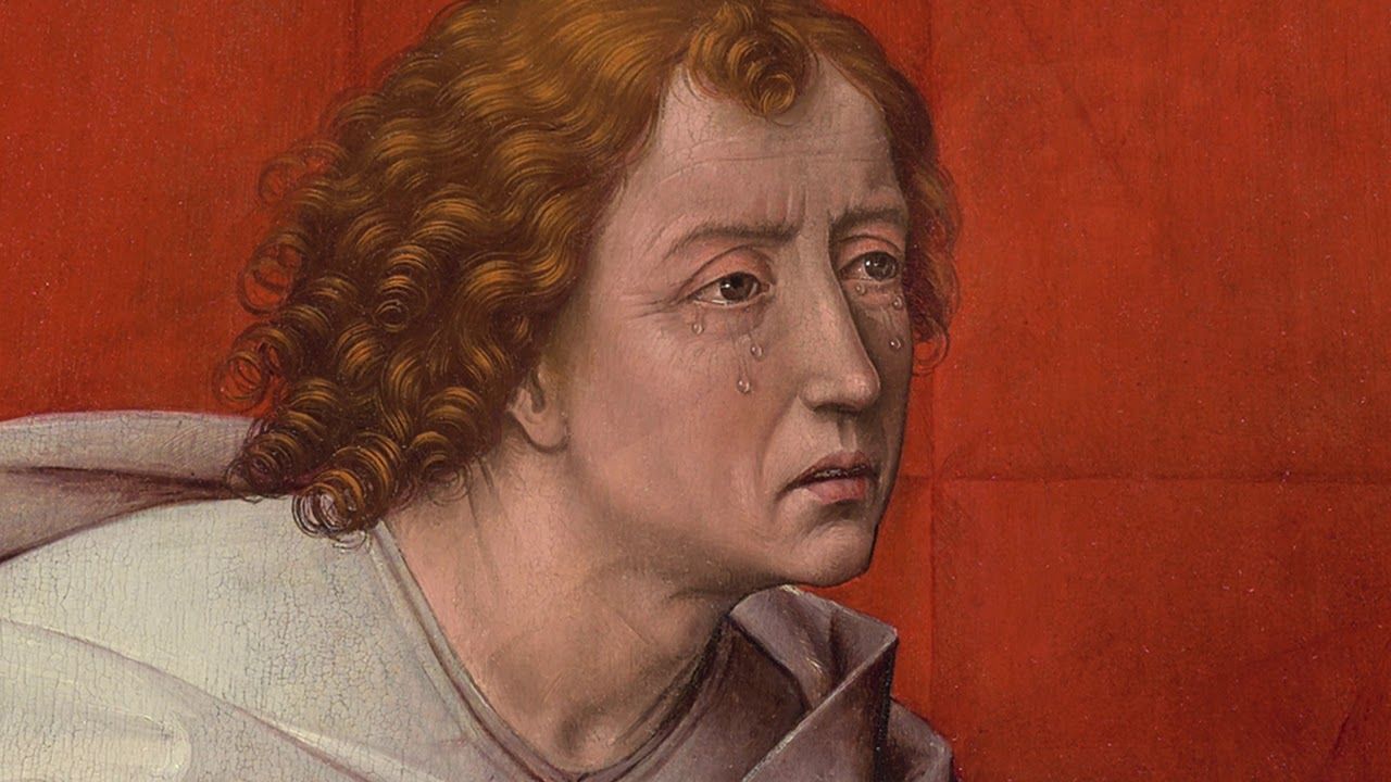 Rogier van der Weyden, The Crucifixion, with the Virgin and Saint John the Evangelist Mourning