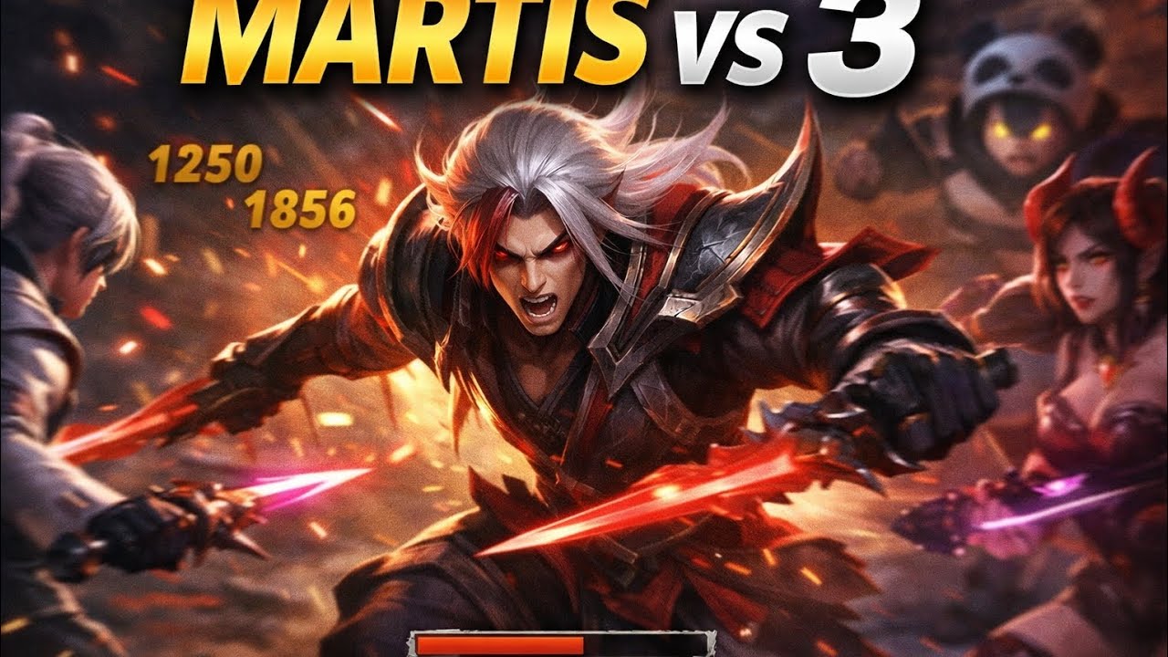 Unstoppable Martis 1v3 Fight👆