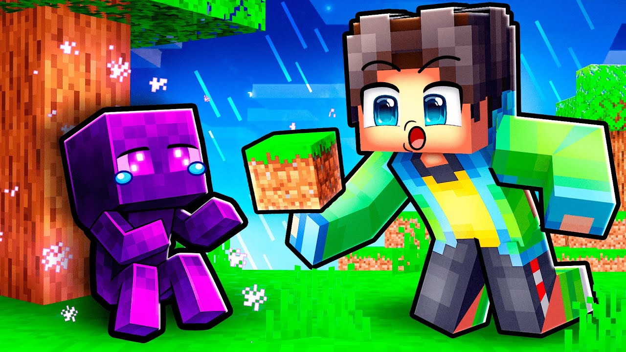 On a ADOPTÉ un ENDERMAN TRISTE sur Minecraft !